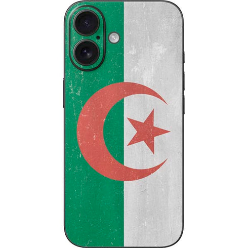 Algeria Flag Distressed iPhone 16 Skin